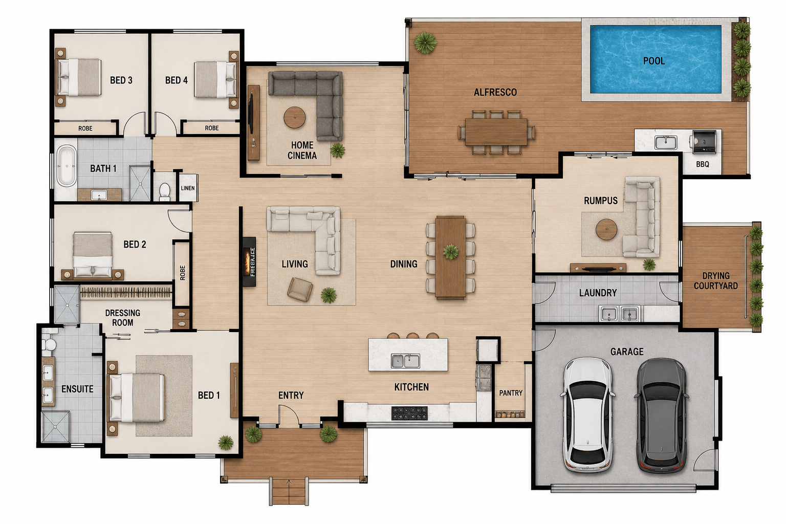 Residential floor plan for live markup demo
